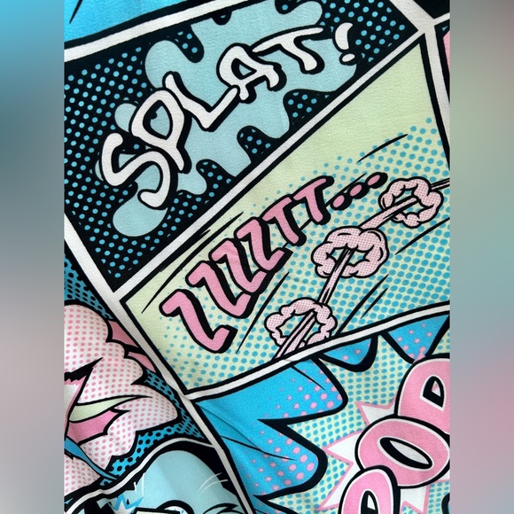 Retro comic short sleeve button up - Picture 3 of 4